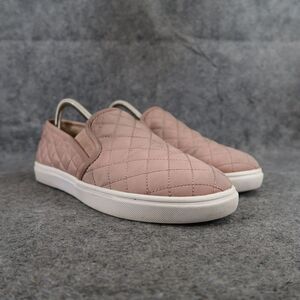Steve Madden Shoes Women 9 Sneaker Slip On Fashion Casual Quilted Pink Lifestyle